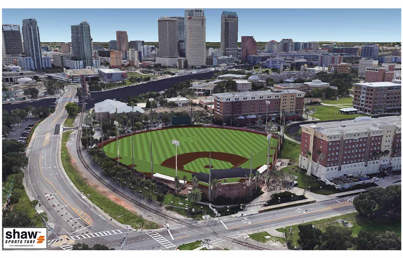 UT Baseball Field Render