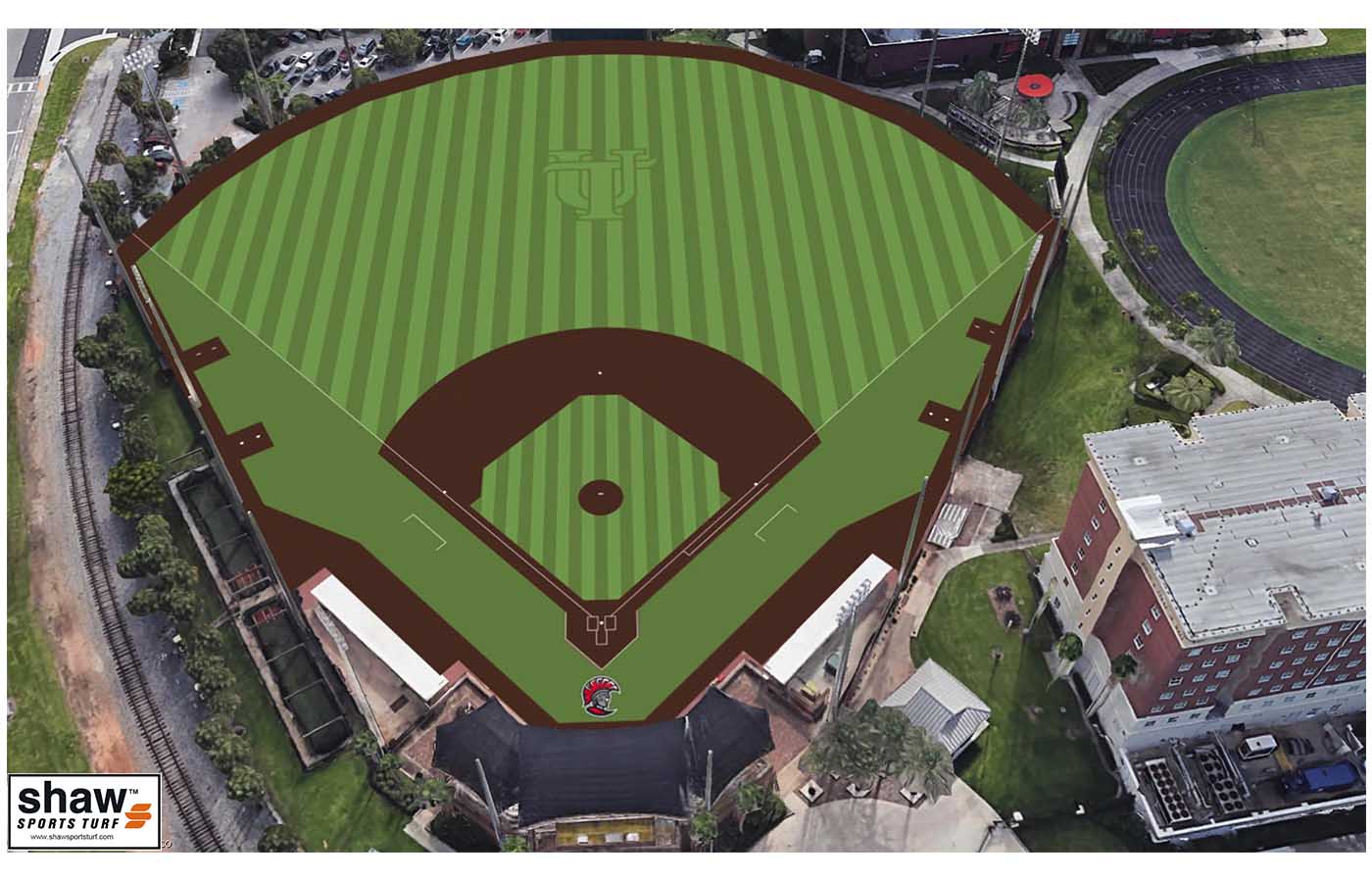 UT Baseball Field Render