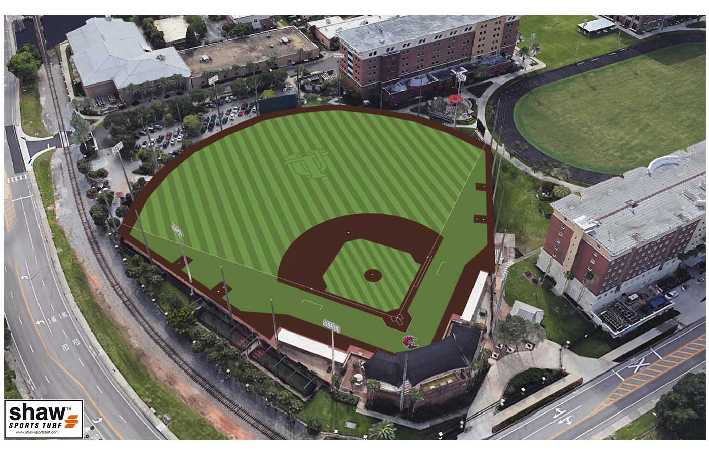 UT Baseball Field Render